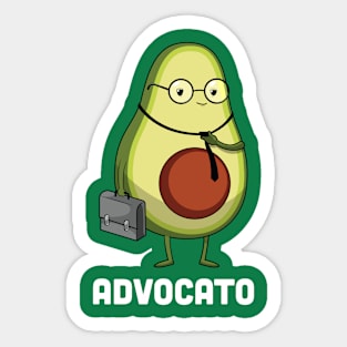 Guac and Law Sticker